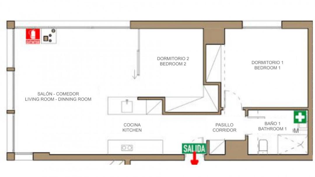 2 Bedrooms 1 Bathroom Furnished - Justicia - Incredible Views - Mintystay Madrid Eksteriør bilde